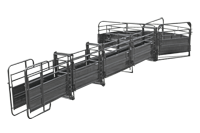 SS_9 Solid Sweep w 38' Adj Alley, Preg Panels, Blocking Gates, Sorting Gate, Scale Section